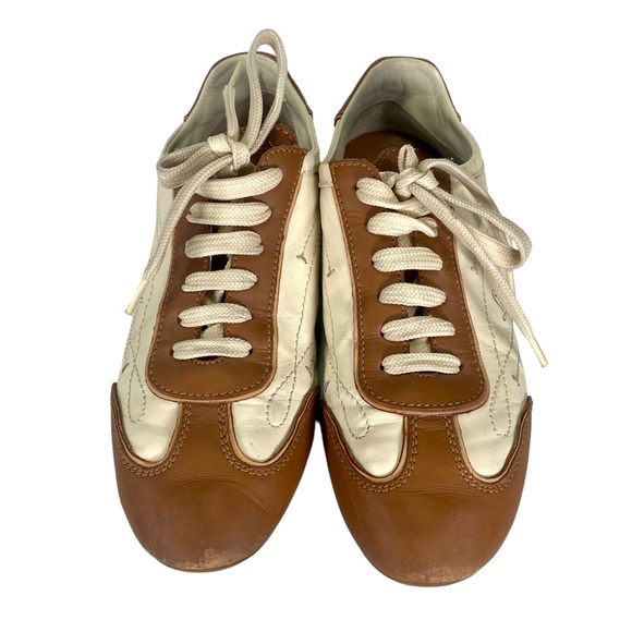 Louis Vuitton Leather Sneakers Size 36.5 / 7 G0 0085 - Picture 4 of 9